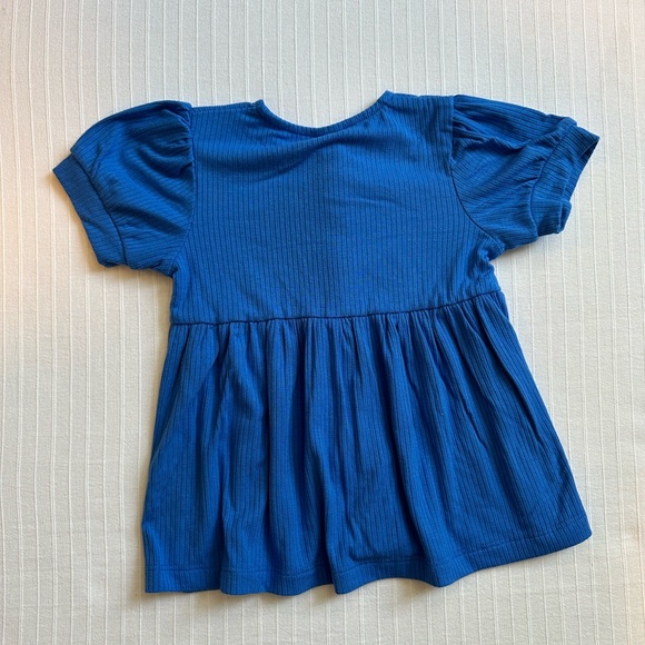 Kate Quinn 18-24 Modal Puff Sleeve Top Lake Blue - Picture 7 of 7